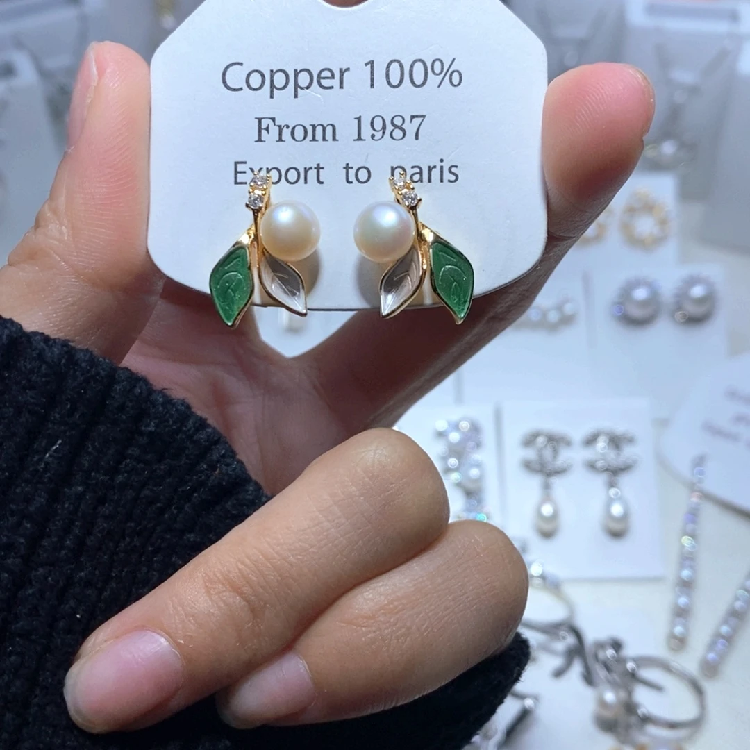 淡水珍珠未镶嵌耳饰