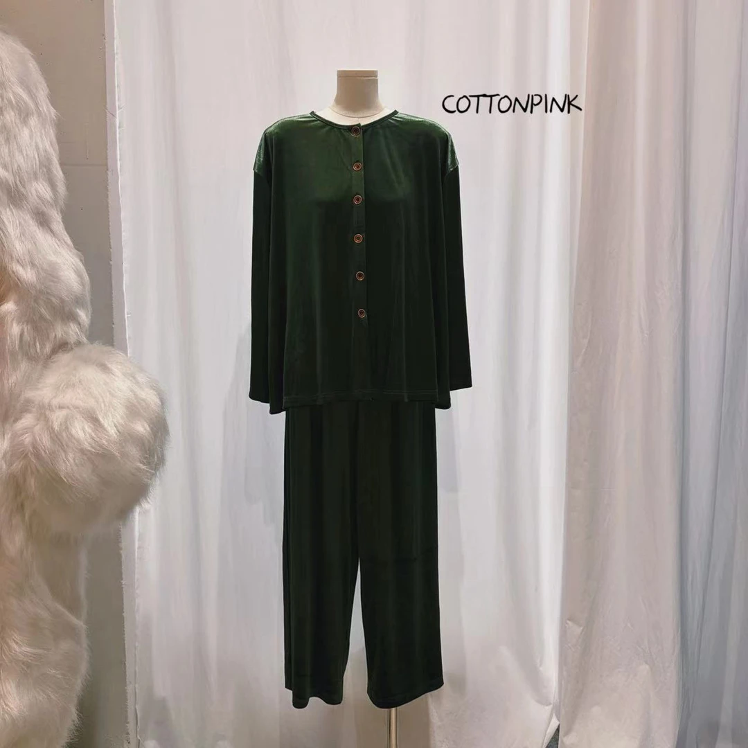 COTTONPINK女装秋冬潮流时尚丝绒衣服女
