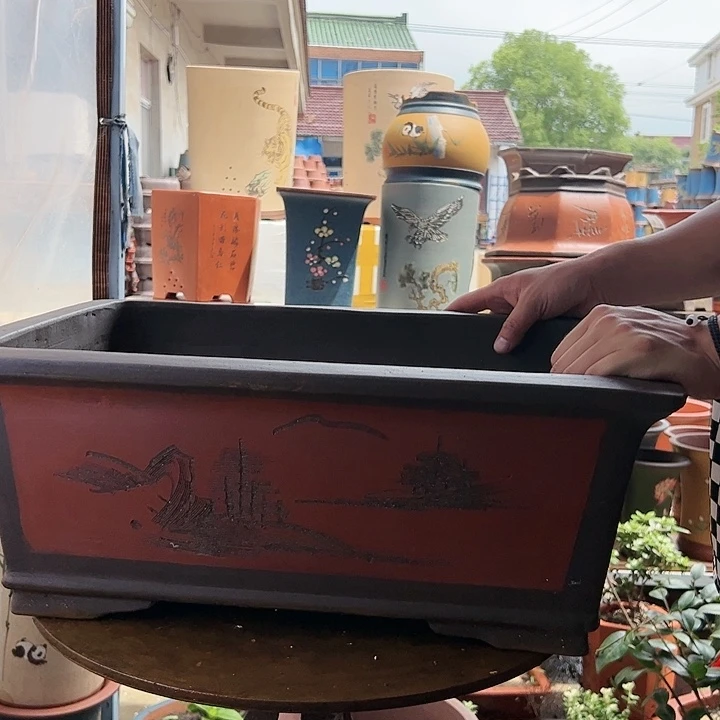 宜兴紫砂52新品红马槽