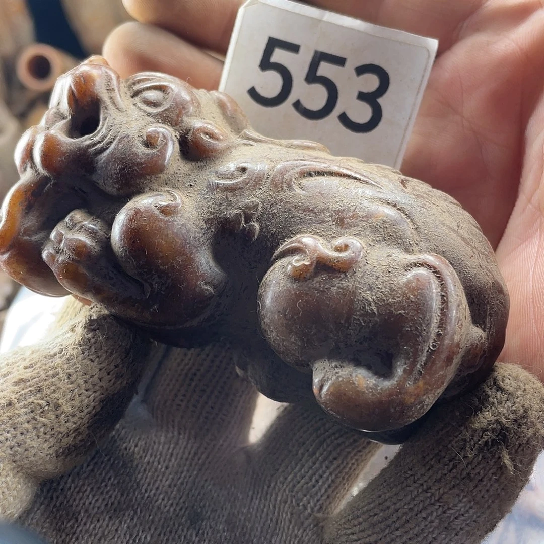 夜***言和田玉（糖玉）未镶嵌挂件