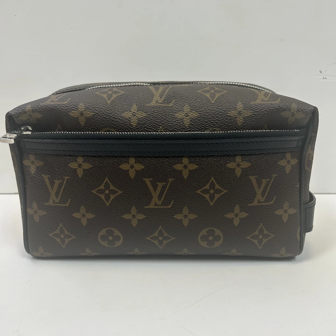 95新 LouisVuitton/路易威登 棕老花方盒子洗漱包1592