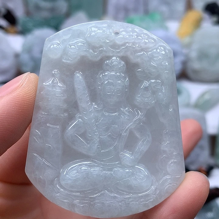 翡翠未镶嵌颈饰虚空藏菩萨福利
