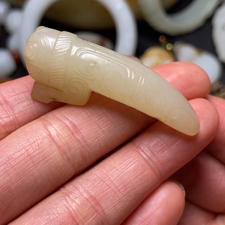 和田玉未镶嵌挂件