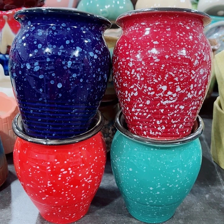 有孔。多肉陶瓷花盆满10元包邮