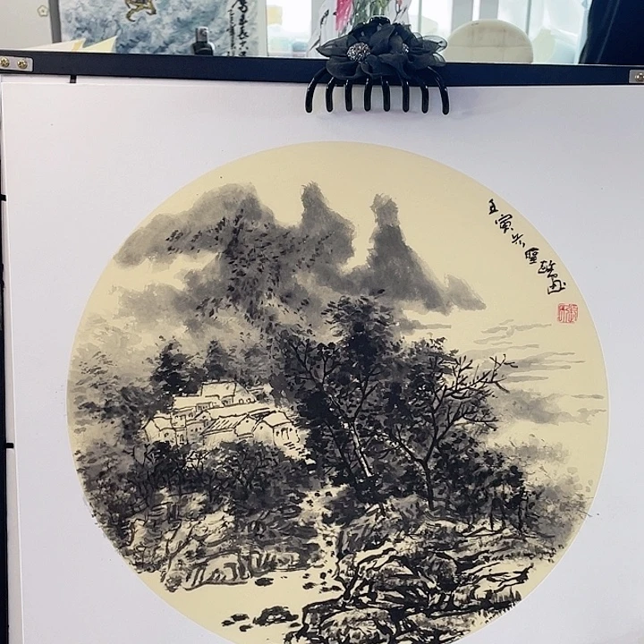 国画张圣敏先生纯手绘作品