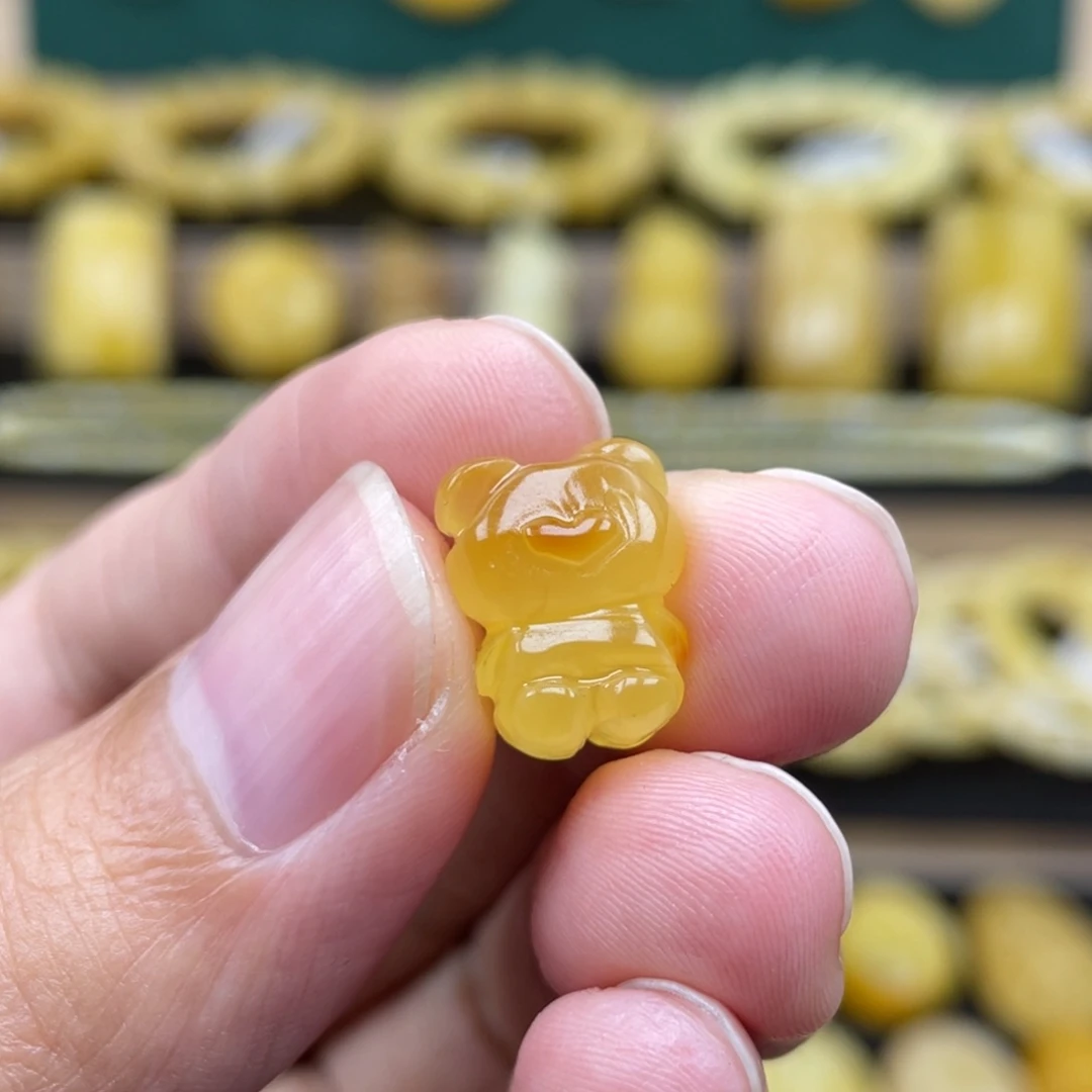琥珀裸石未镶嵌琥珀蜜蜡