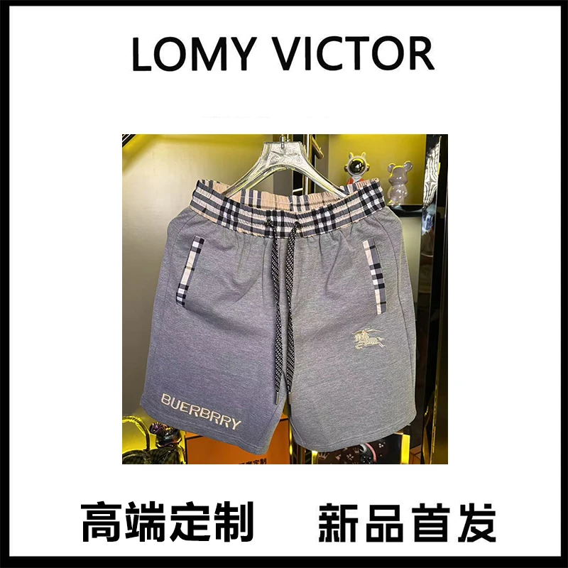 欧洲站2025轻奢高端短裤男夏季新款时尚百搭休闲裤潮流刺绣五分裤