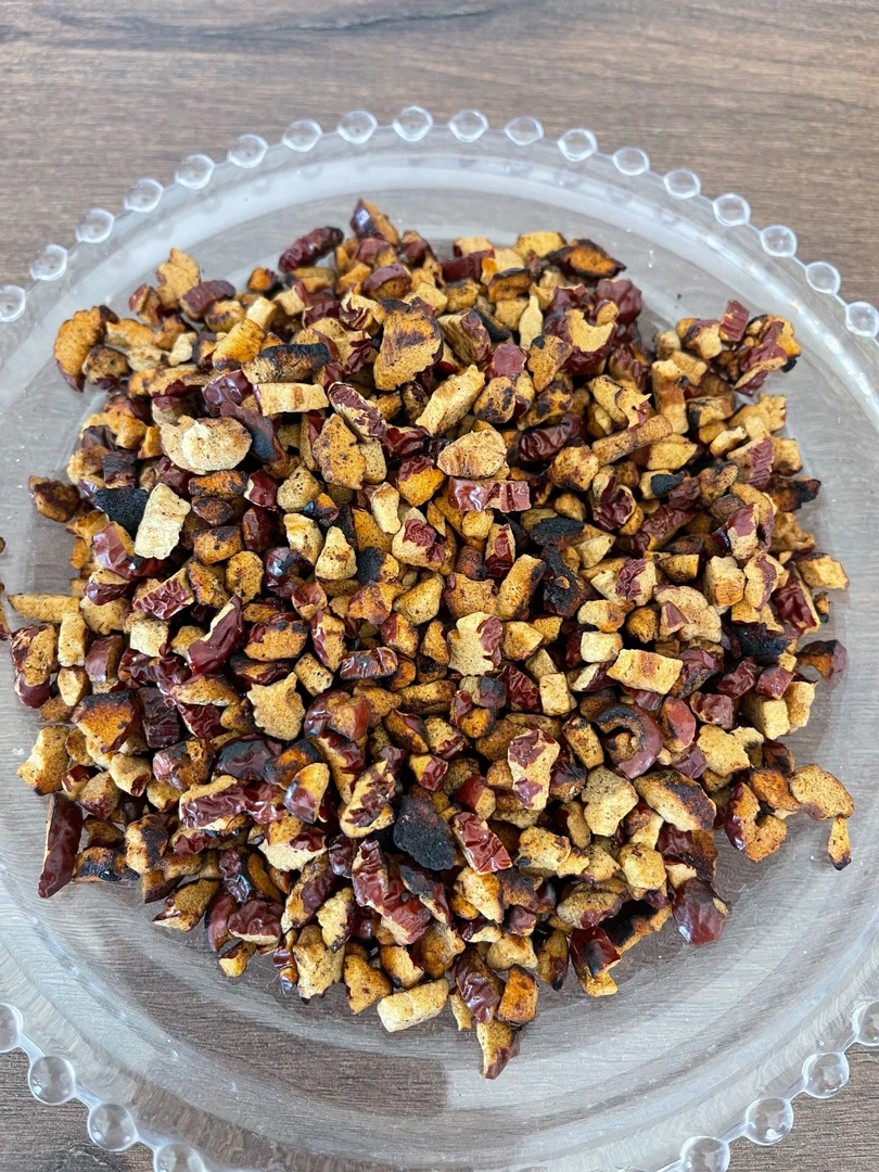 烤枣茶~木火铁锅人工炒制老式农家手法