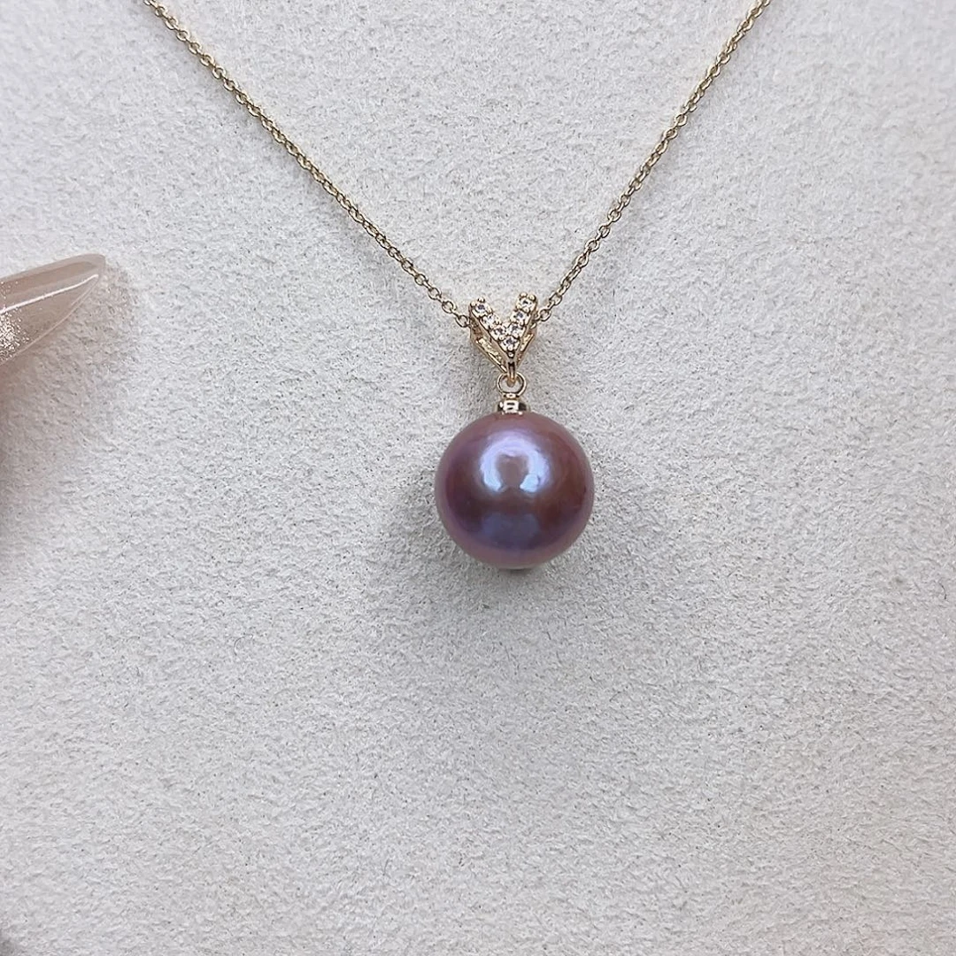 合金淡水珍珠吊坠(赠链)
