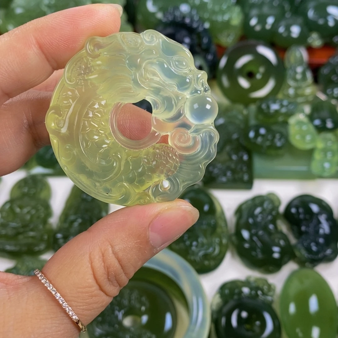 未镶嵌岫玉挂件挂件