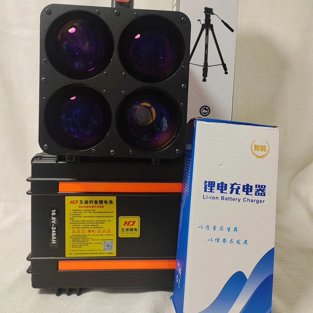 三友保时炮大功率X4SE保时炮16.8V248A电池一套钓鱼灯暖黄光黑坑