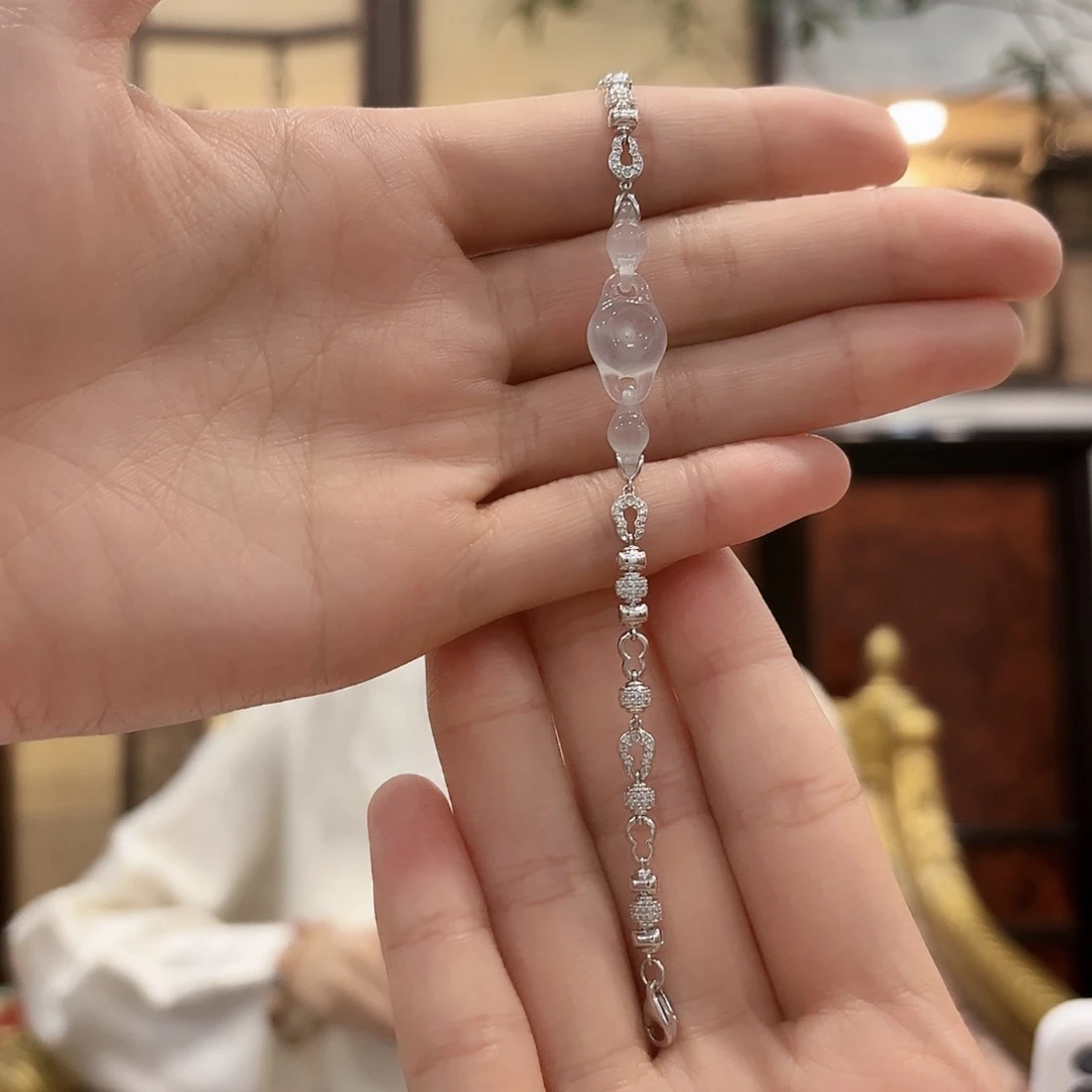 18K金镶嵌手链翡翠