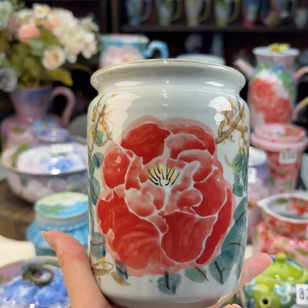 景德镇手绘高温釉下彩陶瓷茶具
