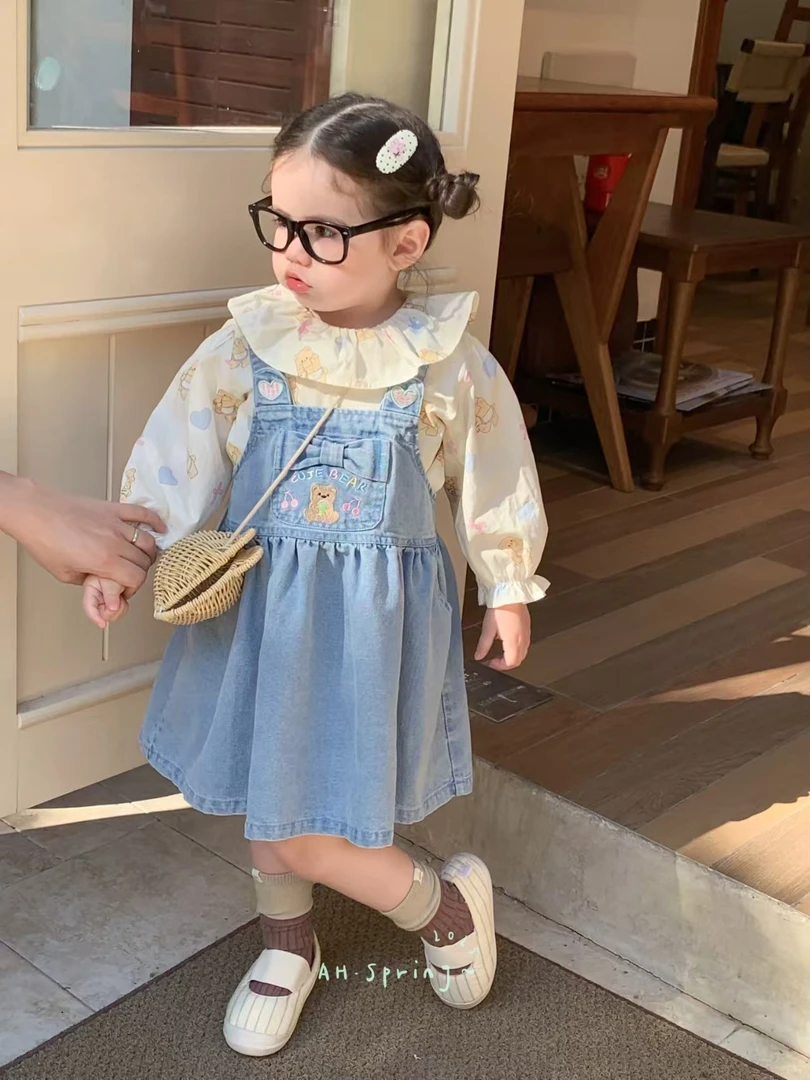 AH原创品牌牛仔裙两件套