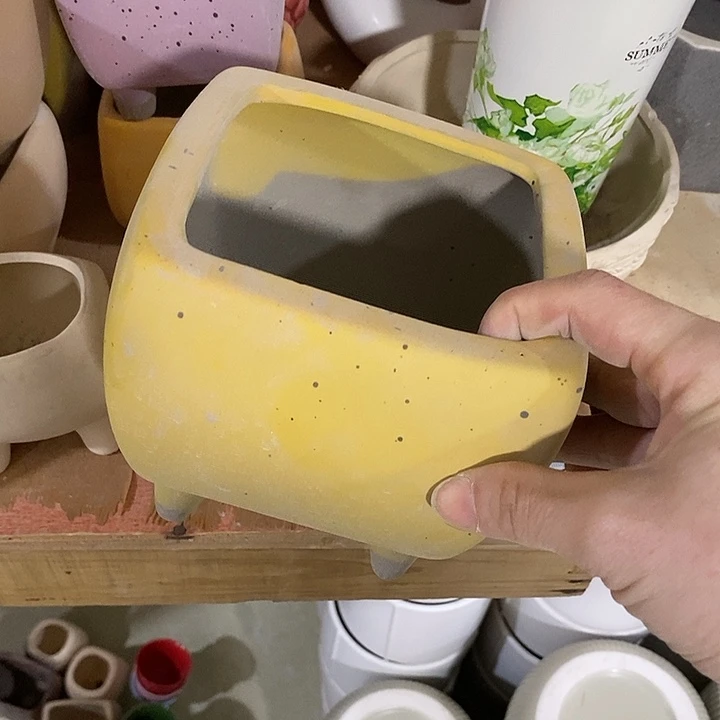 陶摆件陶盆有孔 瑕疵介意勿拍