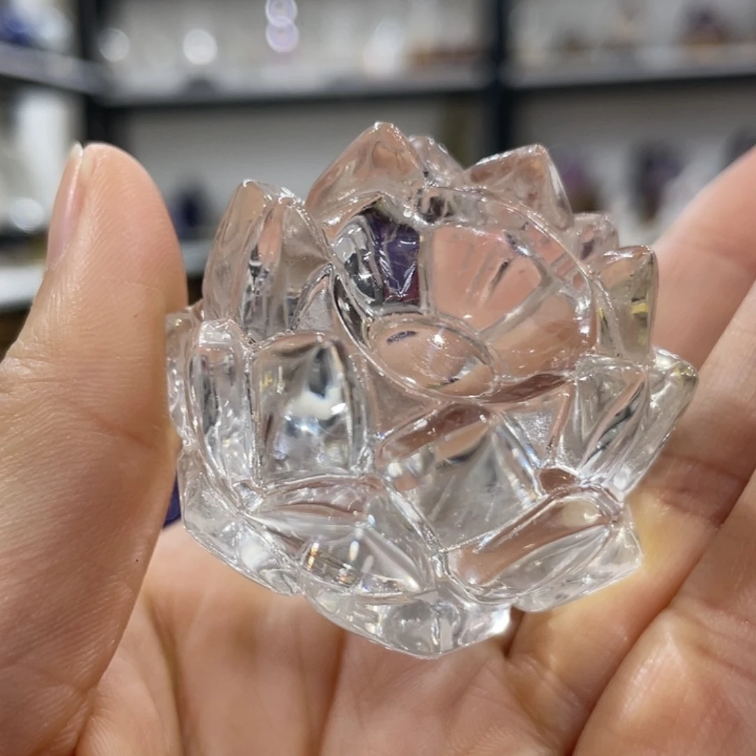 未镶嵌水晶珠宝半成品莲花底座