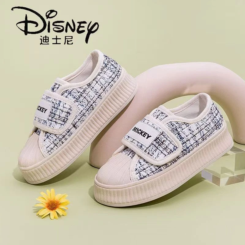 Disney/迪士尼8871春秋儿童小香风学生百搭休闲软底透气帆布鞋A