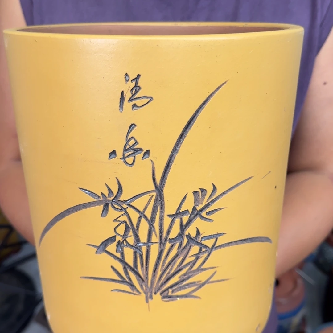 紫砂花盆口径17.22口径