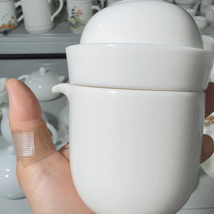 羊脂玉快克旅行茶具