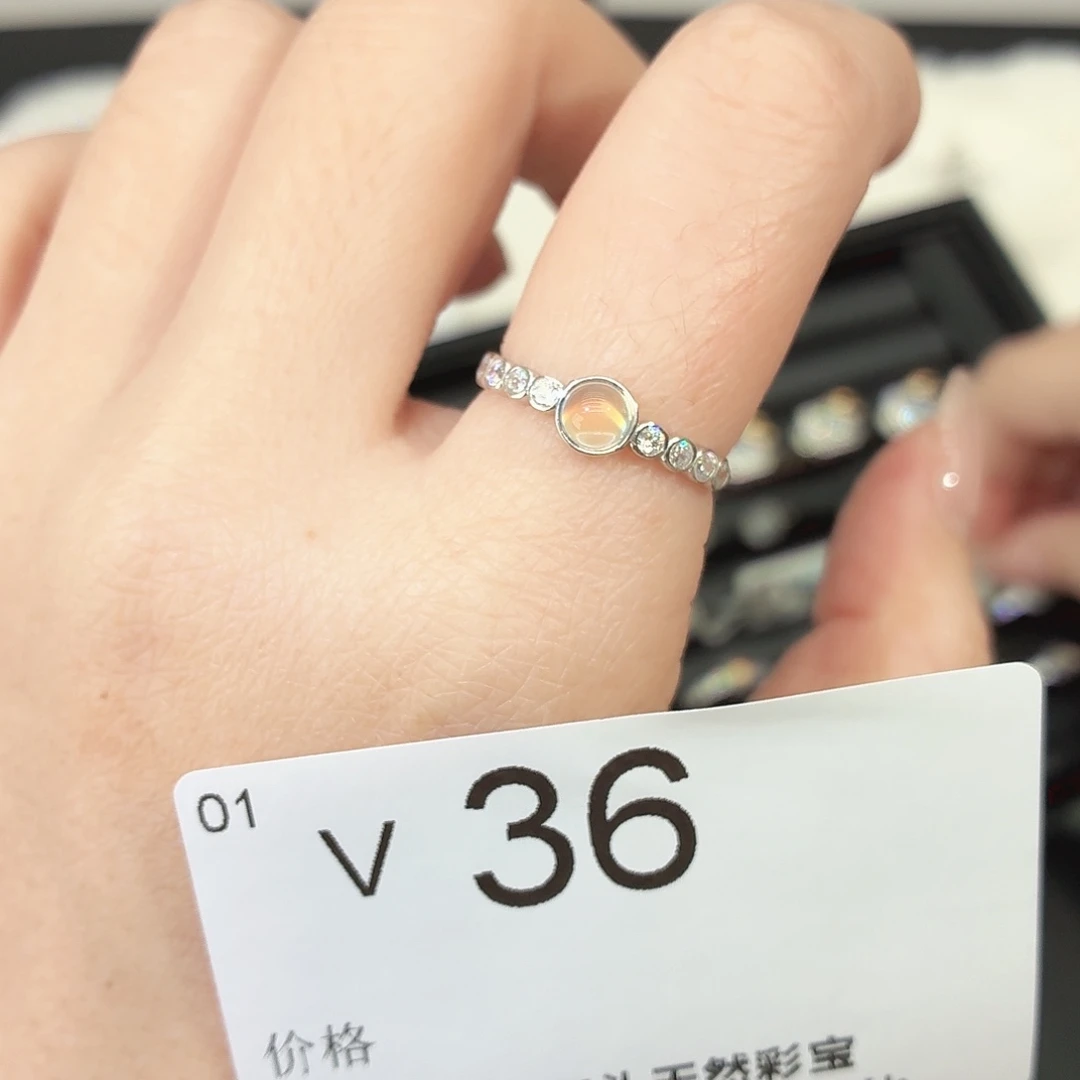 珠宝奇石银S925镶嵌长石