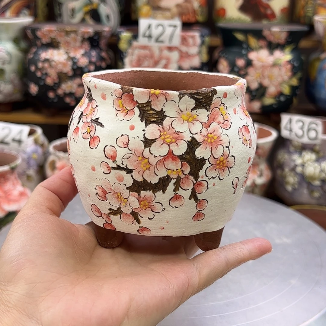 景德镇炫彩手绘口8高9