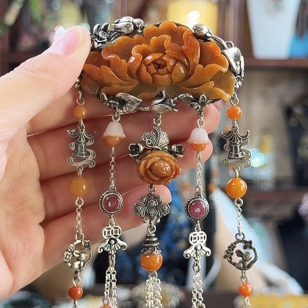 翡翠银S925镶嵌颈饰