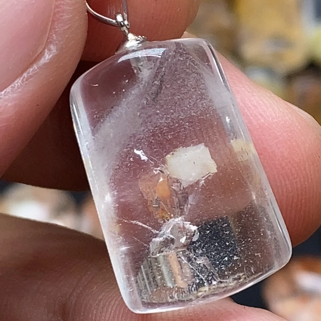 银S925镶嵌珠宝半成品水晶