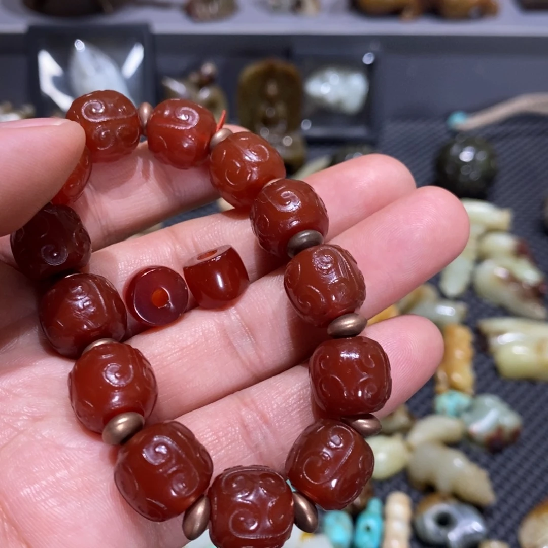 玛瑙/玉髓颈饰合金贰***拾