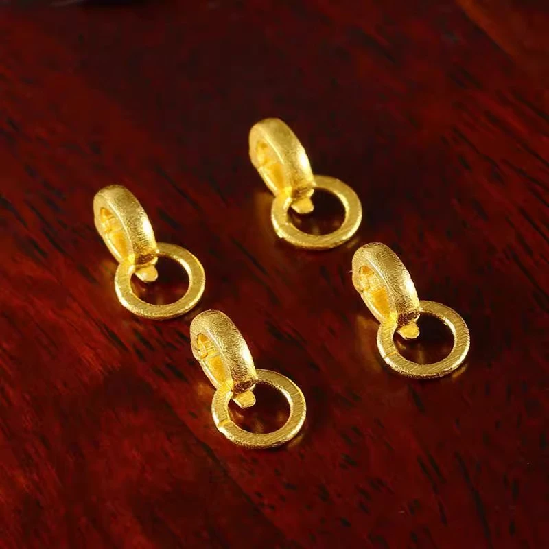 古法吊坠扣头万能扣连接扣子diy手链项链挂坠延长坠金色饰品配件