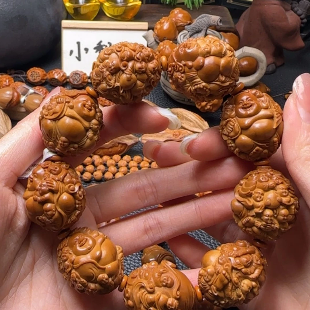 【闪购商品】橄榄核手串百子弥勒