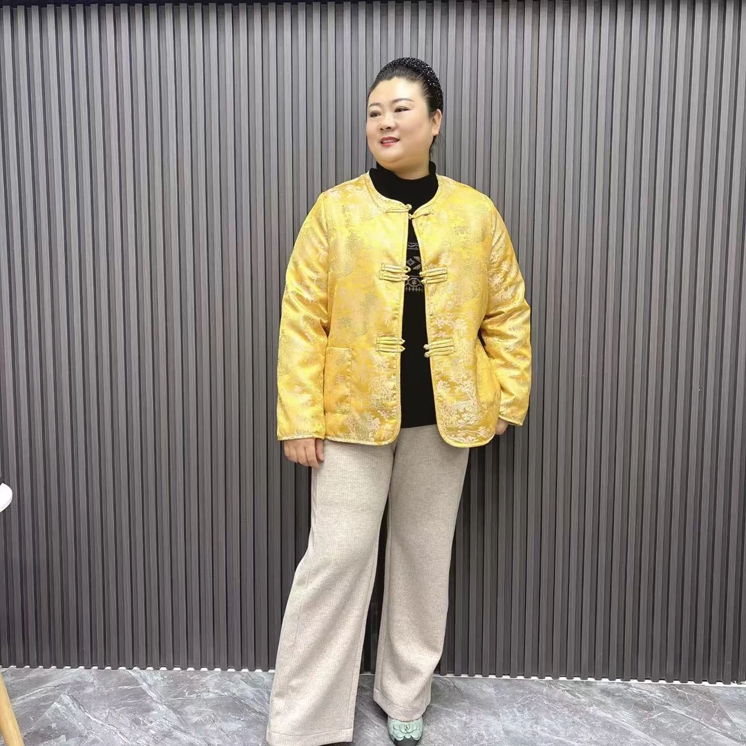 肥大码加大加肥新年战袍加绒棉衣24-230款