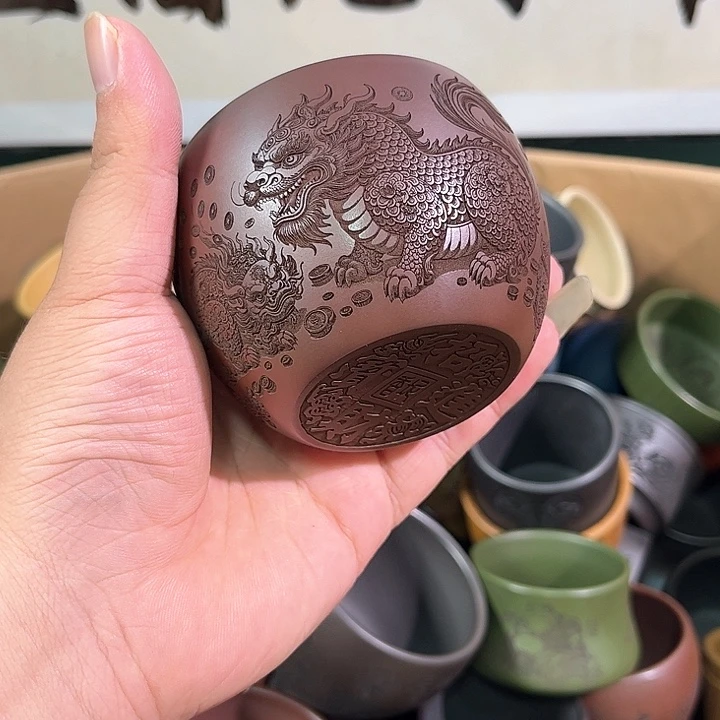 茶杯紫砂全手工紫砂主人杯