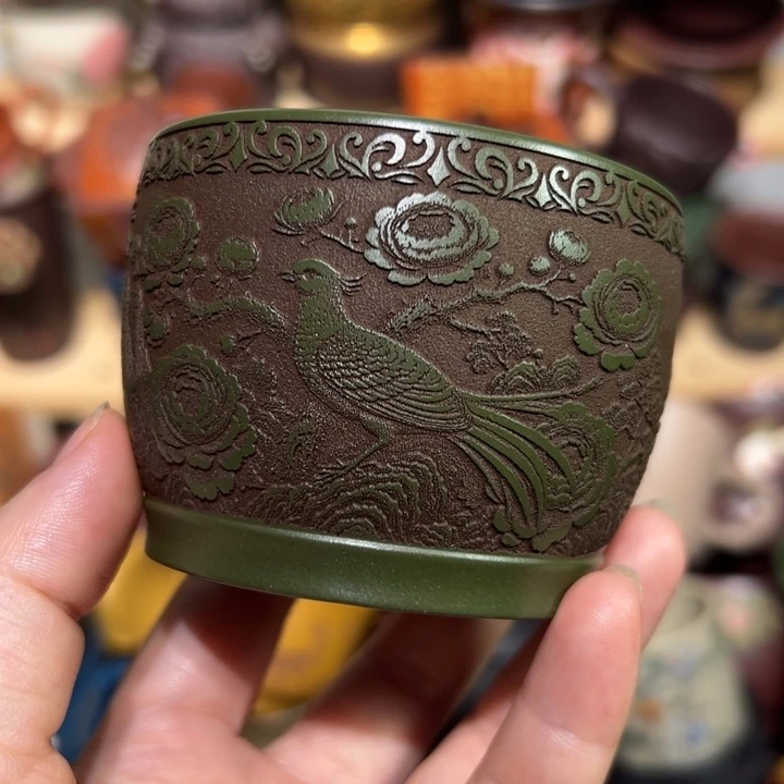 茶杯紫砂宜兴紫砂主人杯