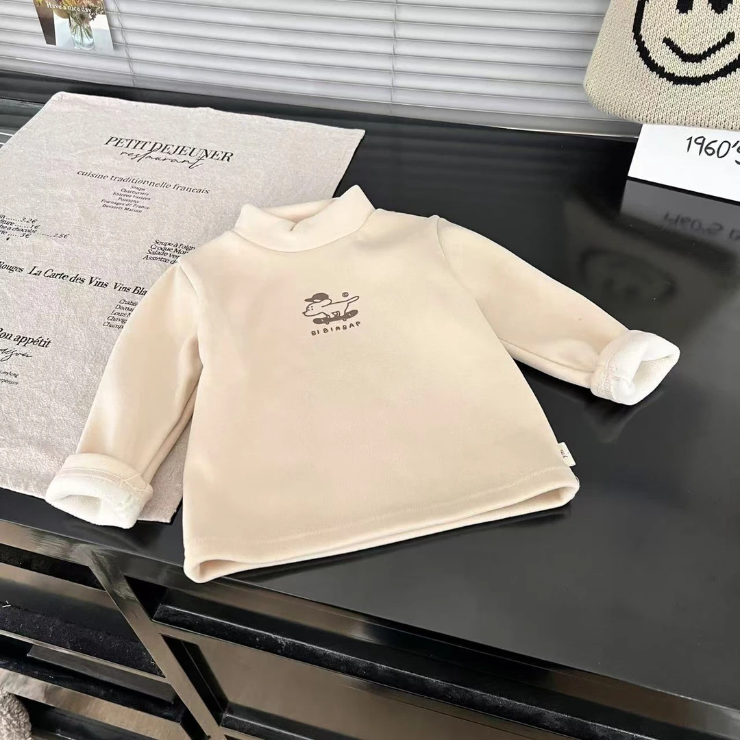 2024年秋冬新款儿童纯色打底卫衣套装百搭时尚韩系30261小狗打底