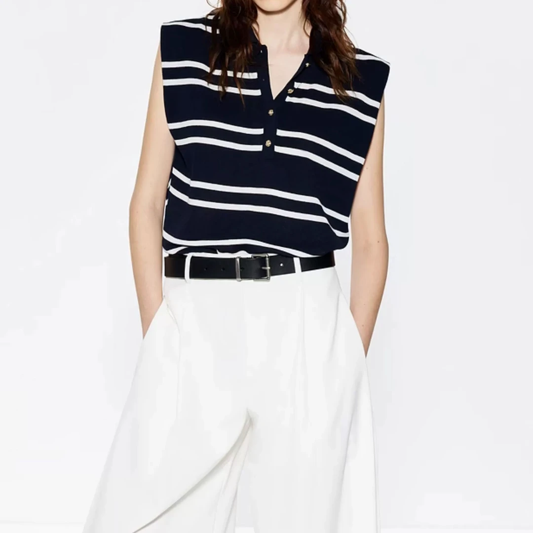 针织衫轻薄2025夏新品冰丝亚麻宽肩0590