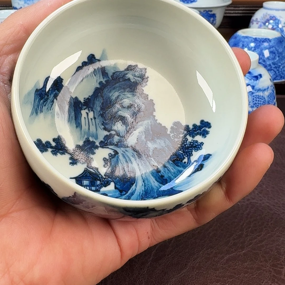 瓷片辉***同当代景德镇陶瓷手绘茶具