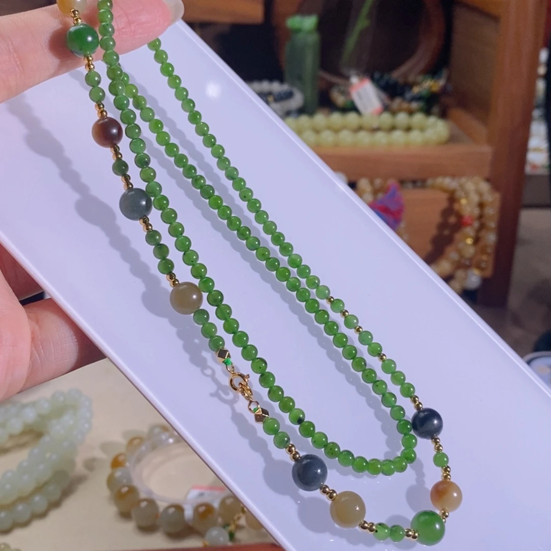 和田玉未镶嵌手链