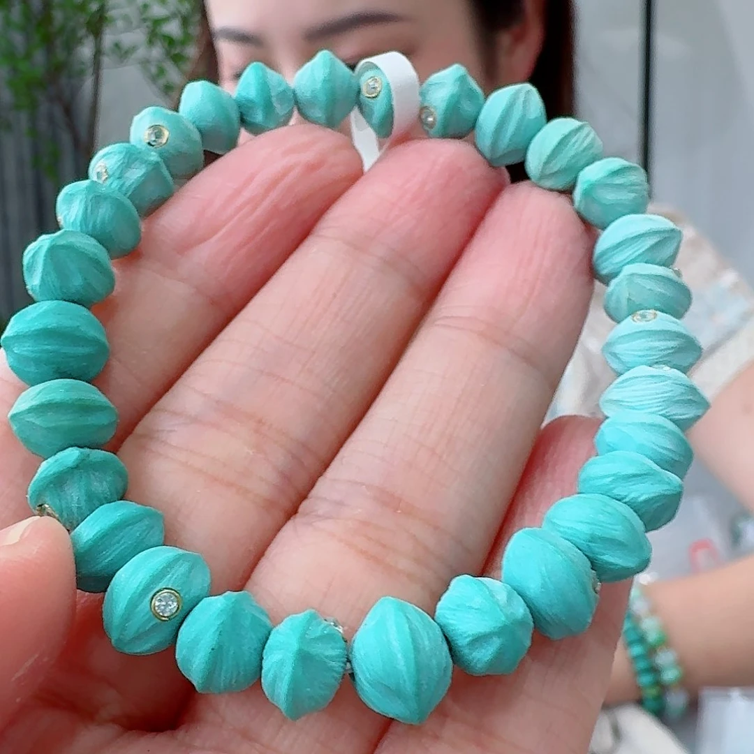 未镶嵌绿松石珠宝奇石