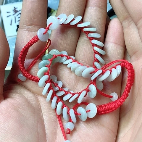 翡翠颈饰未镶嵌天然缅甸翡翠a货