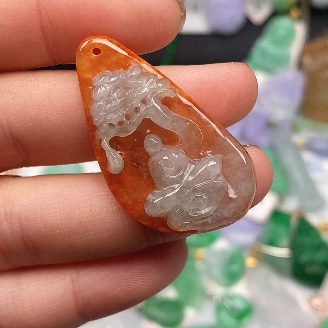 翡翠未镶嵌吊坠(不含链)