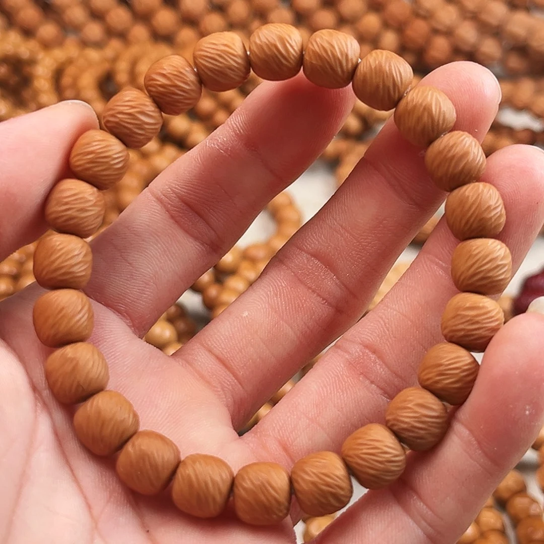 桃核手串全品无暇返油云锦带配饰