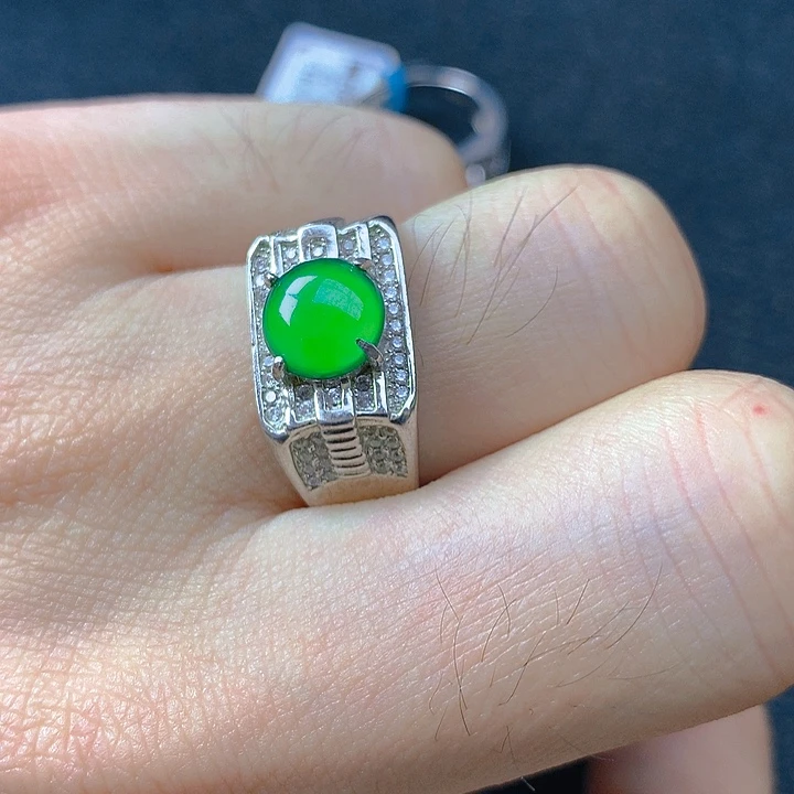 翡翠银S925镶嵌颈饰