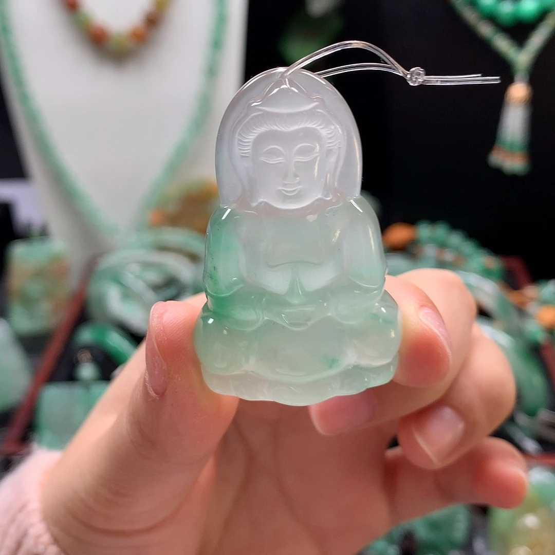 石英质玉未镶嵌吊坠