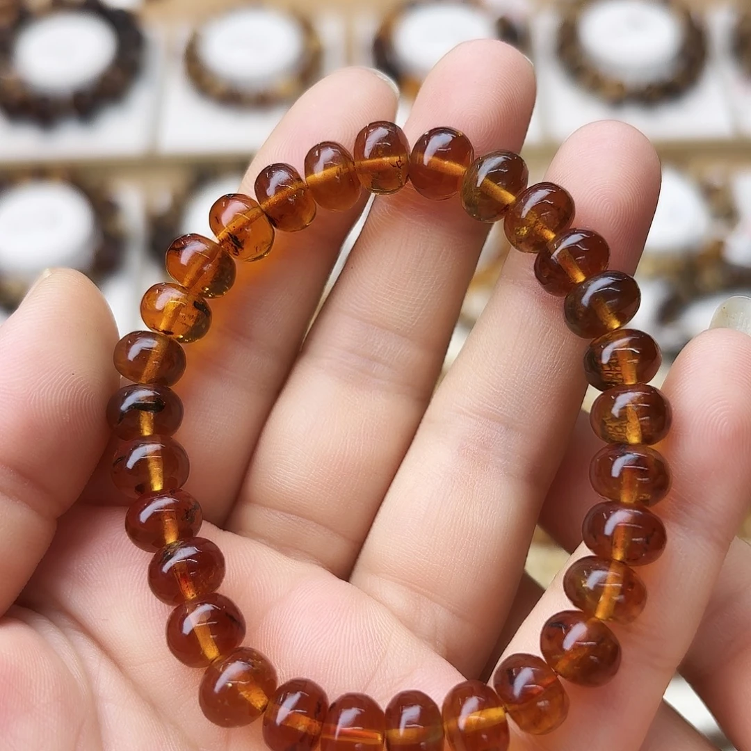 琥珀未镶嵌裸石八