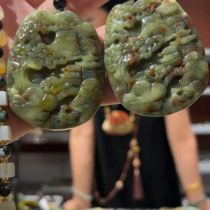 岫玉未镶嵌毛衣链