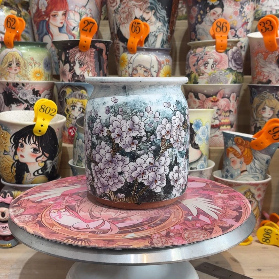 景德镇手绘花盆陶瓷12/15