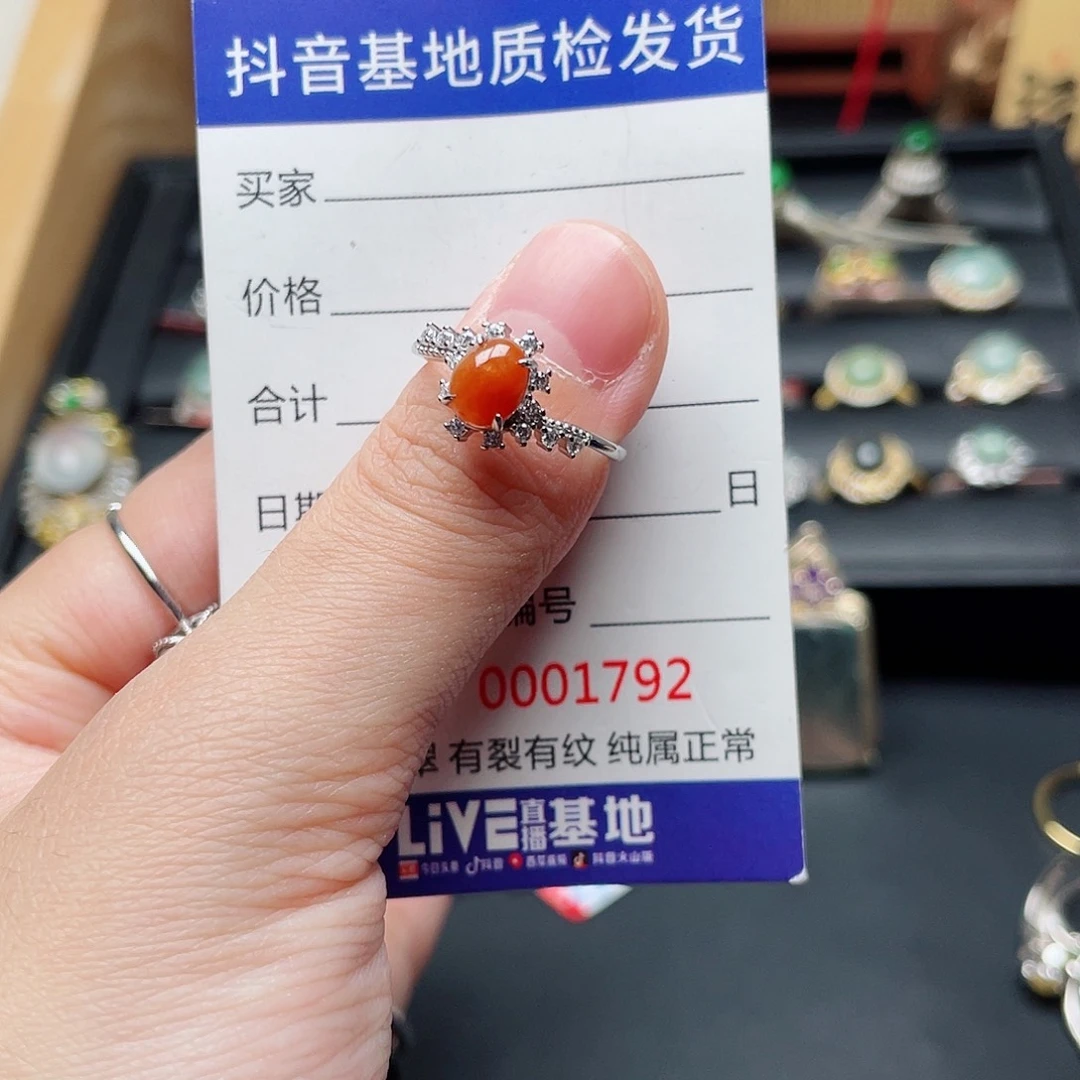 银S925镶嵌翡翠耳饰