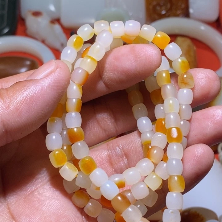 和田玉未镶嵌套链