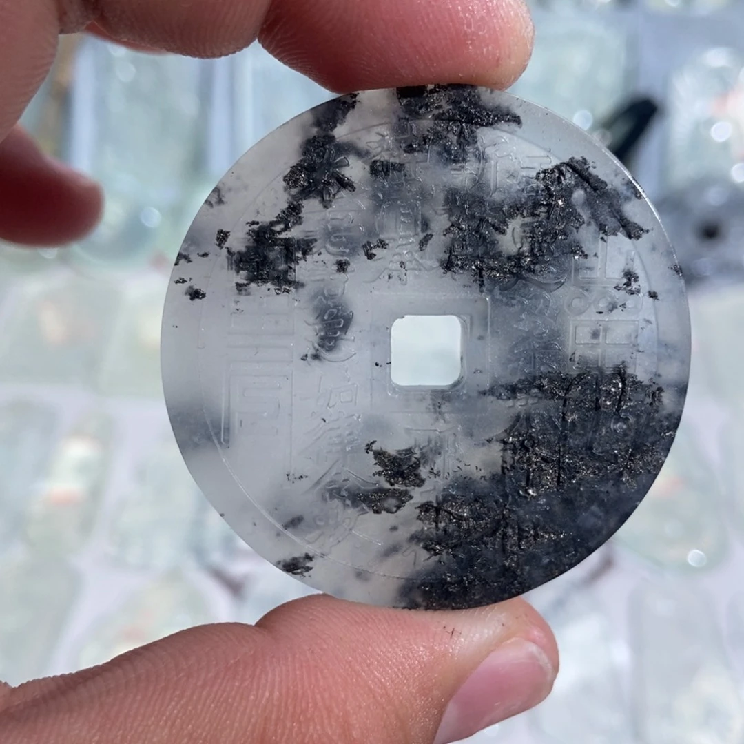蛇纹石玉合金颈饰
