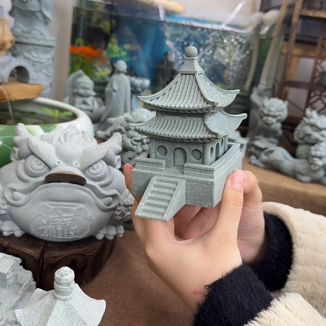 石材青砂石聚贤亭大号